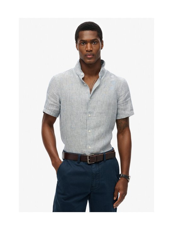 Superdry - Vacation lina krekls ar apkakli - F5B NAVY TICKING LINEN - photo 3 Superdry - Vacation lina krekls ar apkakli - F5B NAVY TICKING LINEN | Stockmann - photo 3