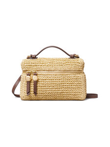 Tory Burch - Straw Slim Top Handle -olkalaukku - NATURAL | Stockmann