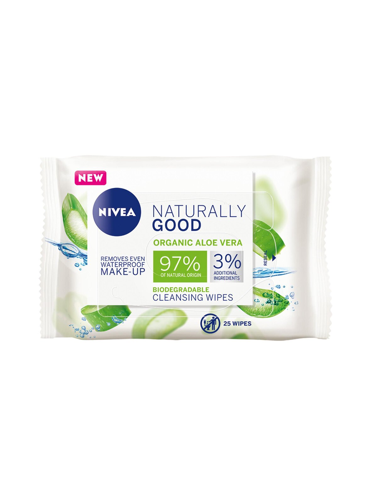 Naturally Good Face Cleansing Wipes -puhdistusliinat 25 kpl