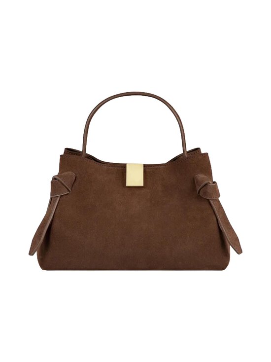 YUZEFI - Gyoza Mini Suede -nahkalaukku - CHOCOLATE | Stockmann - photo 1