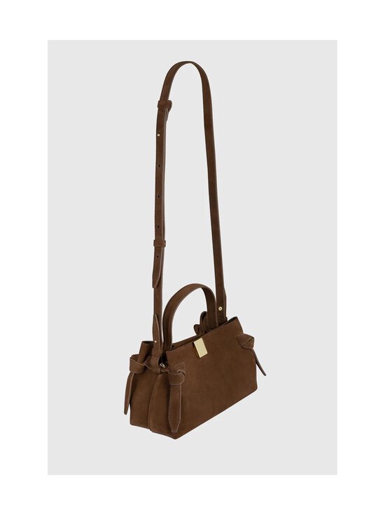 YUZEFI - Gyoza Mini Suede -nahkalaukku - CHOCOLATE | Stockmann - photo 3