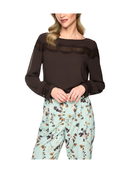 Marc Cain - Pitsisomistettu pusero - 697 SEAL BROWN | Stockmann - photo 6