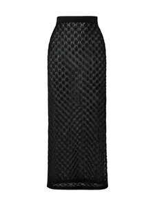 Malina - Fannie Pointelle adīti garie svārki - 10007 BLACK | Stockmann