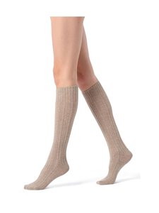 Oroblu - Nancy Cashmere Blend pusgarās zeķes - 430 BEIGE MELAGNE | Stockmann