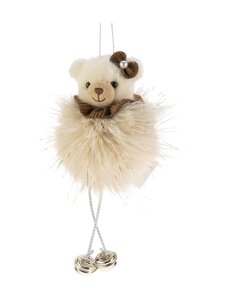 Weiste - Teddy Fur Ball -joulukoriste 15 cm - BROWN | Stockmann