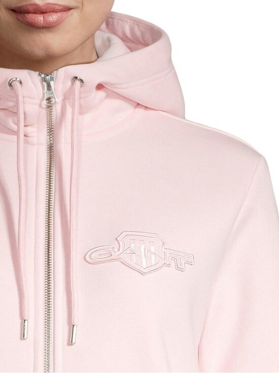 GANT - Kapuutsiga pusa Regular Tonal Shield Zip - 632 SALMON | Stockmann - photo 4