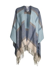 A+more - Ashlyn-poncho 130 x 170 cm - BLUE/BEIGE A+more - Ashlyn-poncho 130 x 170 cm - BLUE/BEIGE | Stockmann