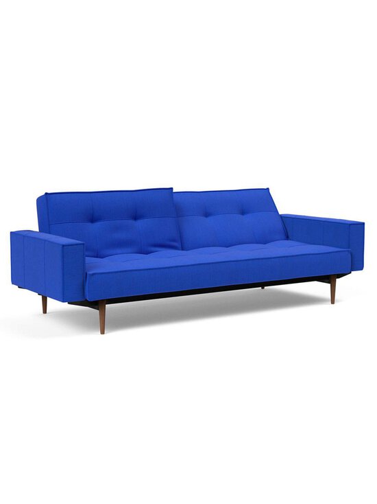 Innovation Living - Splitback Styletto -vuodesohva käsinojilla Elegance-kangas 512 ultramariini / ruskea tammi - BLUE | Stockmann - photo 3