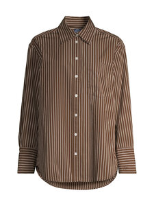 GAP - Poplin Big kreklblūze - BROWN STRIPE | Stockmann