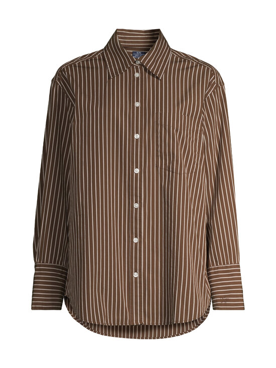 GAP - Poplin Big kreklblūze - BROWN STRIPE | Stockmann - photo 1