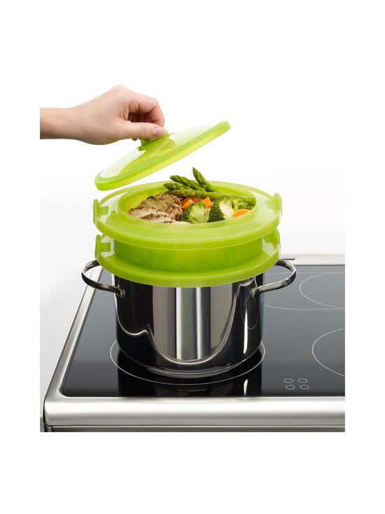 Lékué - Aurutaja Silicone Steamer - GREEN - photo 3 Lékué - Aurutaja Silicone Steamer - GREEN | Stockmann - photo 3