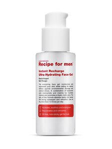 Recipe for men - Näokreem Instant Recharge Ultra Hydrating Face Gel, 75 ml | Stockmann