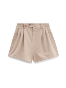 Filippa K - High Waist Pleated -shortsit - 76 CANVAS BEIGE | Stockmann