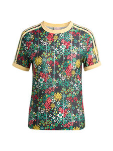 adidas Originals - 3 Stripes Slim t-paita - KD5560 BLACK/BGREEN/CGREEN/ | Stockmann