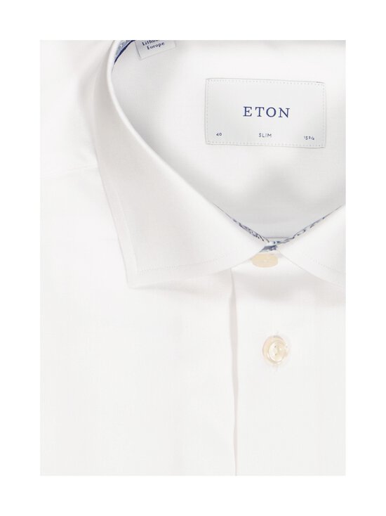 Eton - Slim Fit Solid Signature Twill Paisley krekls ar apkakli - 00 WHITE - photo 2 Eton - Slim Fit Solid Signature Twill Paisley krekls ar apkakli - 00 WHITE | Stockmann - photo 2