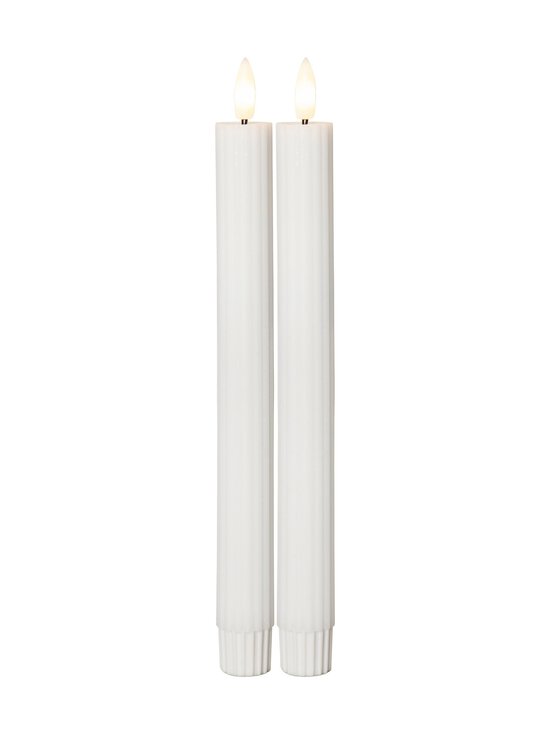 Flamme Stripe LED sveces 2 gab.