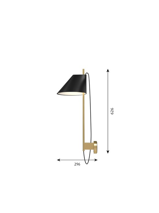 Louis Poulsen - Yuh-seinävalaisin - BLACK/BRASS - photo 2 Louis Poulsen - Yuh-seinävalaisin - BLACK/BRASS | Stockmann - photo 2