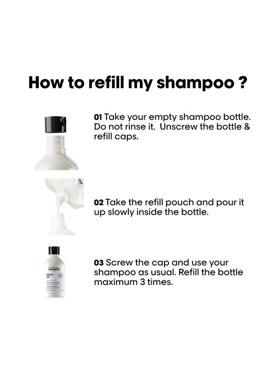 L'Oréal Professionnel - Metal DX Shampoo Refill -shampoo, täyttöpakkaus, 500ml - NOCOL | Stockmann - photo 3