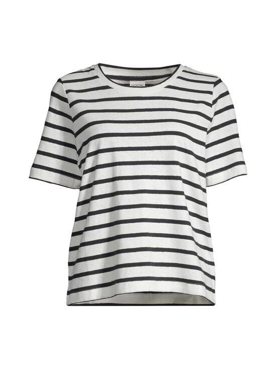 NOOM - Tabitha Linen -trikoopaita - DK.NAVY/OFFWHITE STRIPE | Stockmann - photo 1