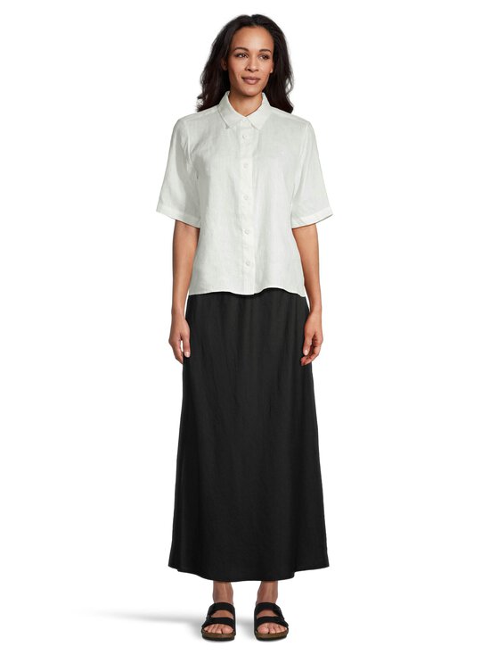 NOOM - Alexandra- pitkä pellavasekoitehame - BLACK | Stockmann - photo 3