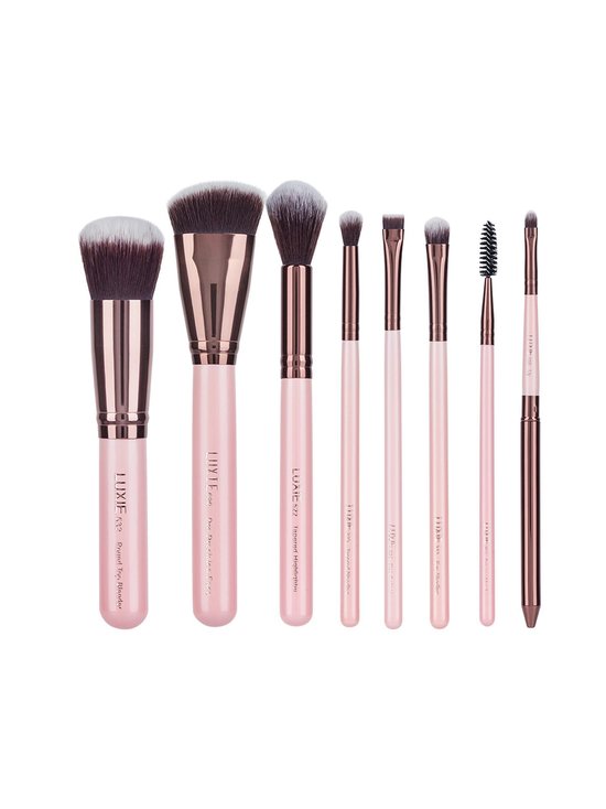 Rose Gold Complete Face Brush Set -sivellinsetti