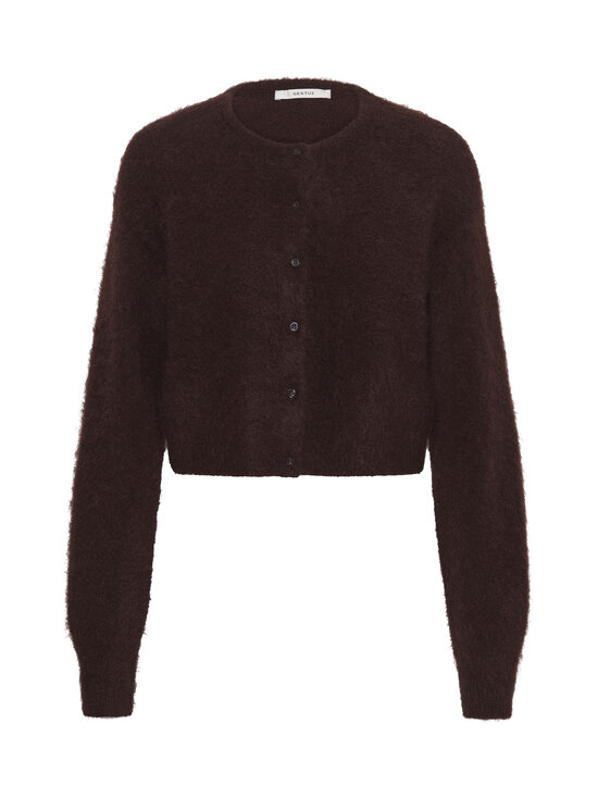 Gestuz - GZdebbie Short -neuletakki - 220 PLUM MELANGE | Stockmann - photo 1