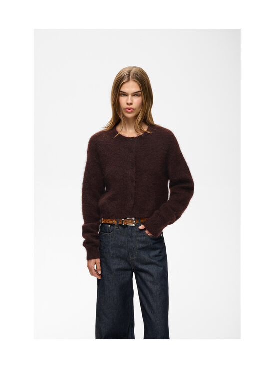 Gestuz - GZdebbie Short -neuletakki - 220 PLUM MELANGE | Stockmann - photo 5