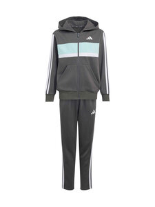 adidas Sportswear - Junior 3 Stripes -verryttelypuku - KZ2464 GREFIV/WHITE/HALMIN | Stockmann