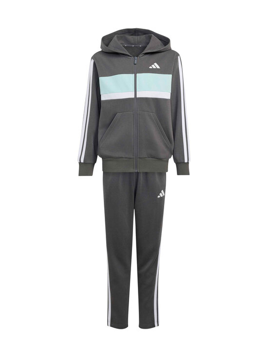 adidas Sportswear - Junior 3 Stripes -verryttelypuku - KZ2464 GREFIV/WHITE/HALMIN | Stockmann - photo 1