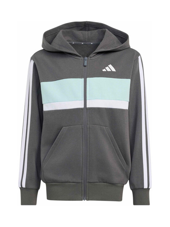 adidas Sportswear - Junior 3 Stripes -verryttelypuku - KZ2464 GREFIV/WHITE/HALMIN | Stockmann - photo 3