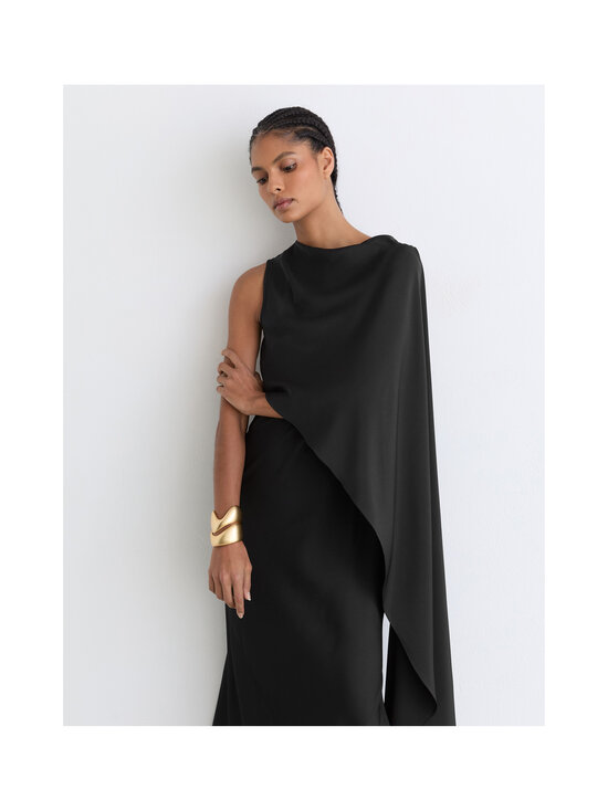 Reiss - Winnie One Shoulder Cape -maksimekko - 00 BLACK | Stockmann - photo 4