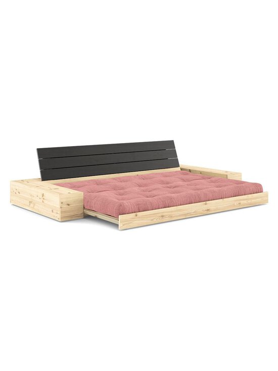 Karup - Base-futonsohva laatikoilla Corduroy-kangas sorbet pink/musta L 244 cm - PINK | Stockmann - photo 2