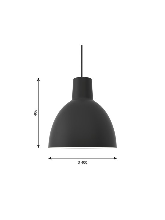 Louis Poulsen - Toldbod-riippuvalaisin Ø 40 cm - BLACK - photo 2 Louis Poulsen - Toldbod-riippuvalaisin Ø 40 cm - BLACK | Stockmann - photo 2