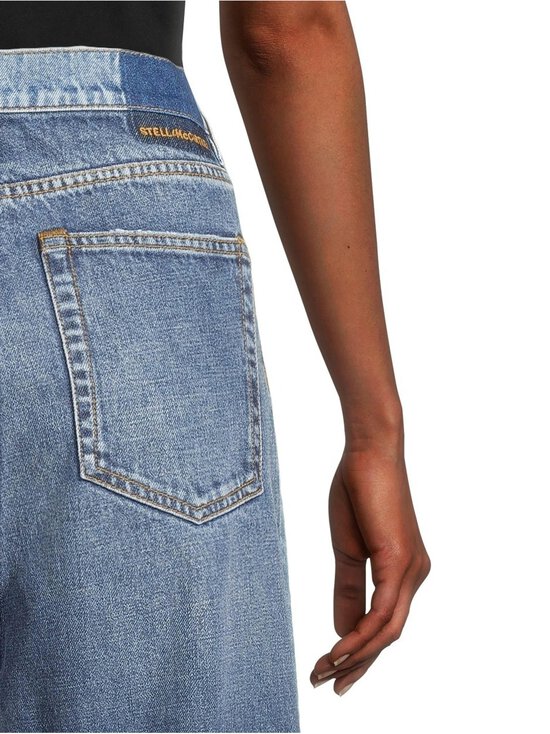 Stella McCartney - Two Tonal Fabric Paneled -leveälahkeiset farkut - 4545 TWO TONAL DENIM WASH | Stockmann - photo 5