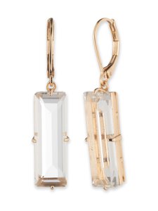 Lauren Ralph Lauren - Baguette Drop -korvakorut - GLD/CRY | Stockmann