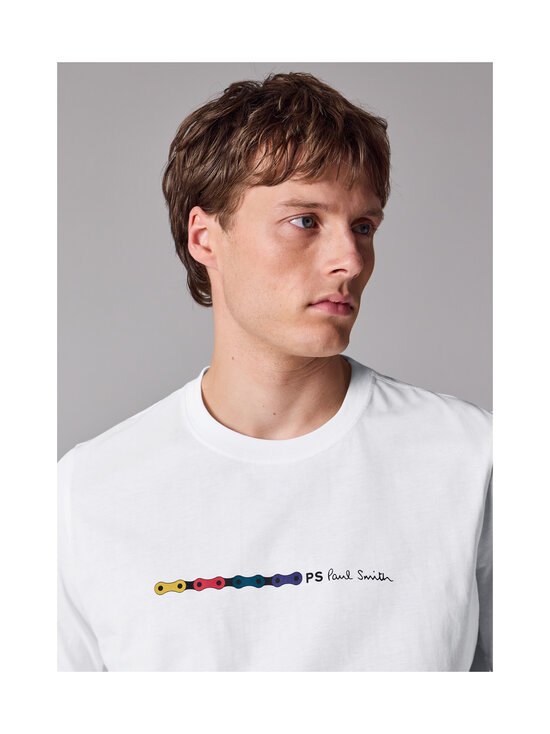 PS Paul Smith - Regular fit chain t-krekls - 01 WHITE | Stockmann - photo 3