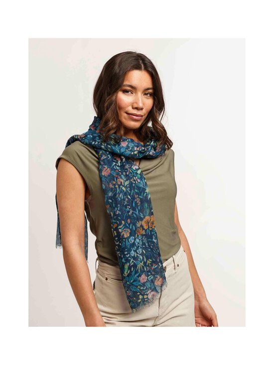 Fraas - Flower šalle 50 x 180 cm - 652 652 TEAL - photo 4 Fraas - Flower šalle 50 x 180 cm - 652 652 TEAL | Stockmann - photo 4