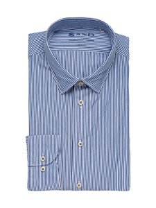 SAND Copenhagen - Krekls ar apkakli - 570 MEDIUM BLUE | Stockmann