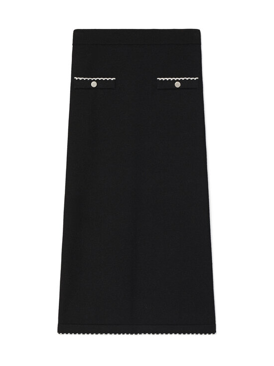 Tory Burch - Scalloped-villaneulehame - 960 BLACK / NEW IVORY | Stockmann - photo 1