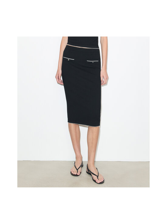 Tory Burch - Scalloped-villaneulehame - 960 BLACK / NEW IVORY | Stockmann - photo 2