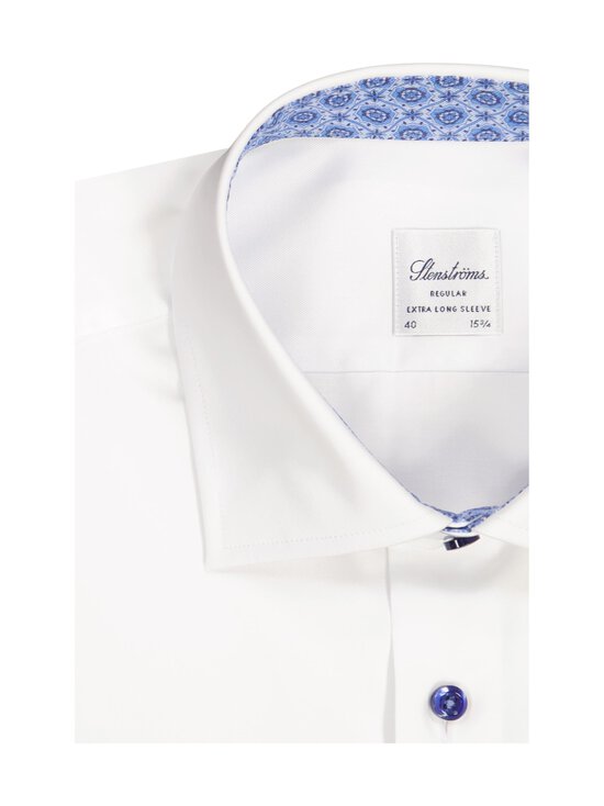 Stenströms - Regular Contrast Xl Sleeve -kauluspaita, erikoispitkät hihat - 000 WHITE | Stockmann - photo 2