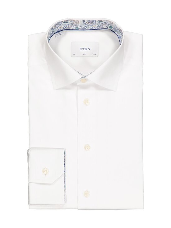 Eton - Slim Fit Solid Signature Twill Paisley krekls ar apkakli - 00 WHITE - photo 1 Eton - Slim Fit Solid Signature Twill Paisley krekls ar apkakli - 00 WHITE | Stockmann - photo 1