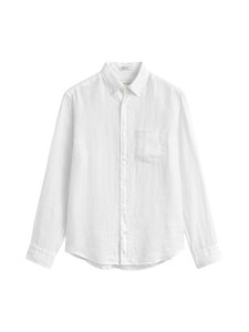 GANT - Regular Garment Dyed lina krekls ar apkakli - 110 WHITE | Stockmann