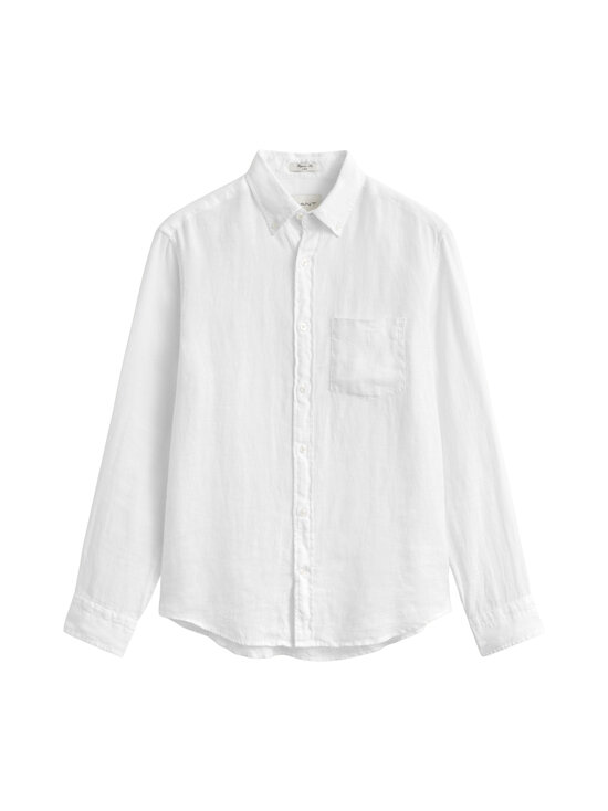 GANT - Regular Garment Dyed lina krekls ar apkakli - 110 WHITE | Stockmann - photo 1