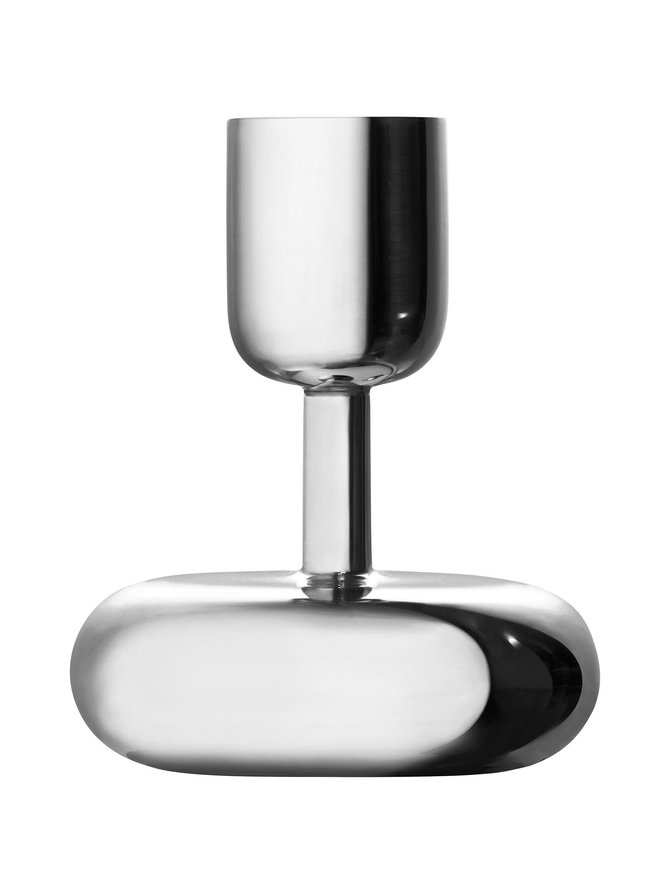 Nappula steel candle holder
