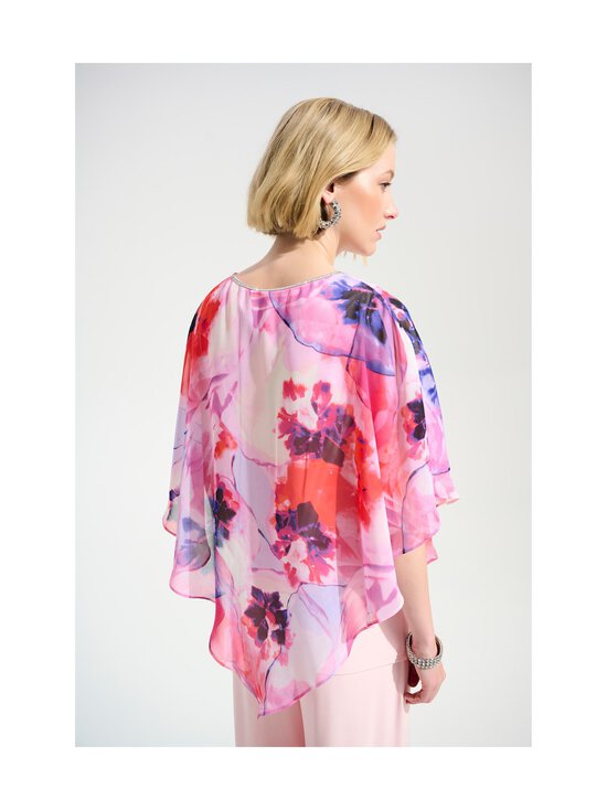 Joseph Ribkoff - Pontšolõikeline pluus Silky Floral Print Poncho - 4504 MULTI/PETAL PINK | Stockmann - photo 3