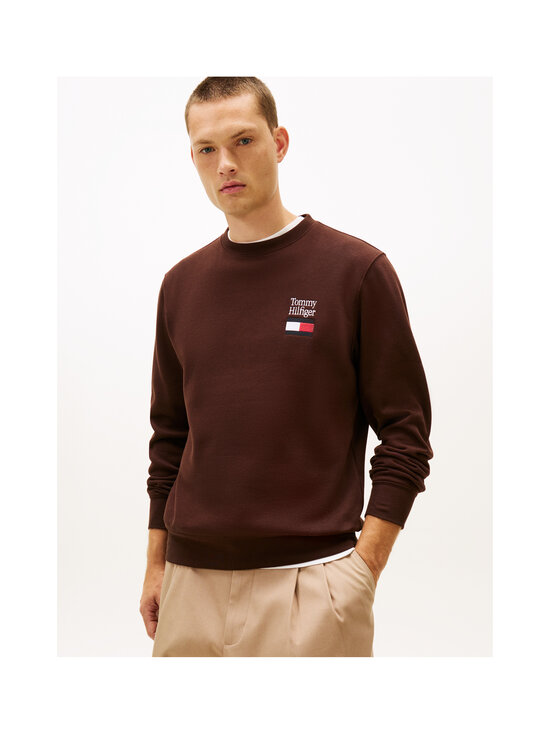 Tommy Hilfiger - Embro Flag -collegepaita - HJT CHOCOLATE | Stockmann - photo 4