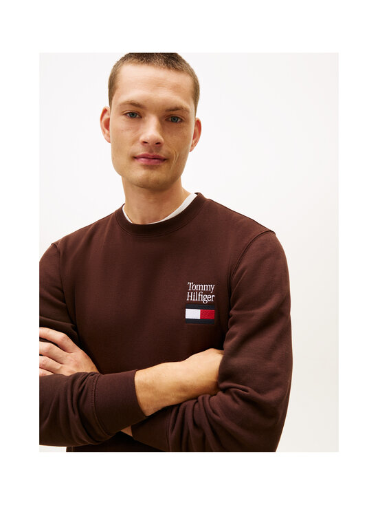 Tommy Hilfiger - Embro Flag -collegepaita - HJT CHOCOLATE | Stockmann - photo 5