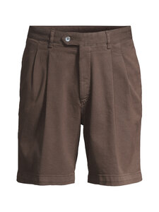 Oscar Jacobson - Šortsid Tanker Pleat - 535 BROWN ELK | Stockmann