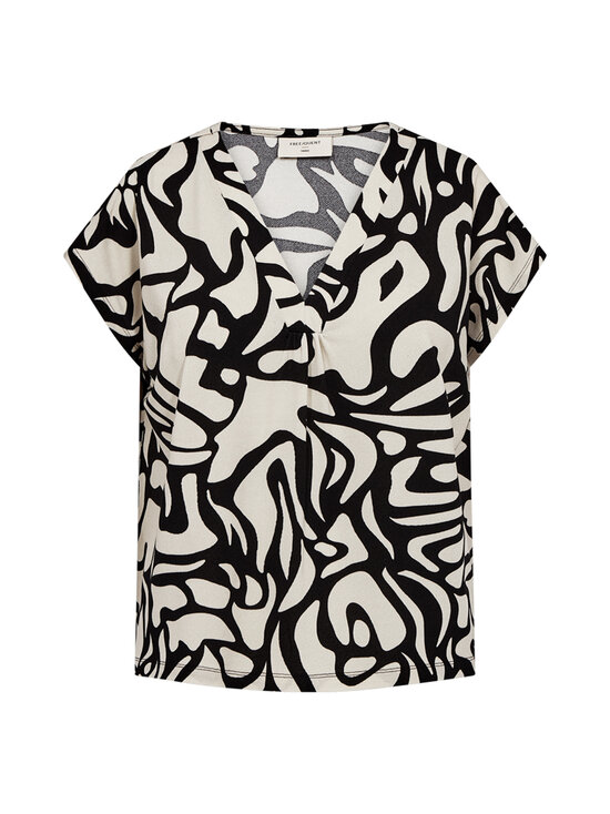 Freequent - FQFloi t-paita - 9119 BLACK W. MOONBEAM | Stockmann - photo 1